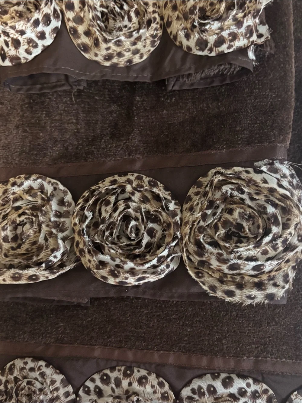 Avanti Brown Plush Towel with Subtle Texture